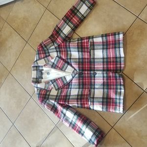 Plaid Express Womans Wool Blend Holiday/Christmas Blazer Sz M